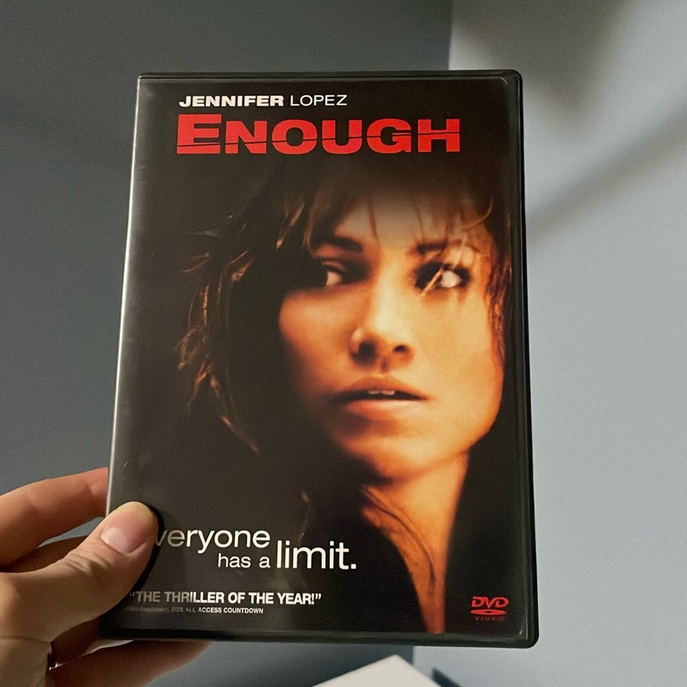 DVD Movie Enough Hardcopy Jennifer Lopez